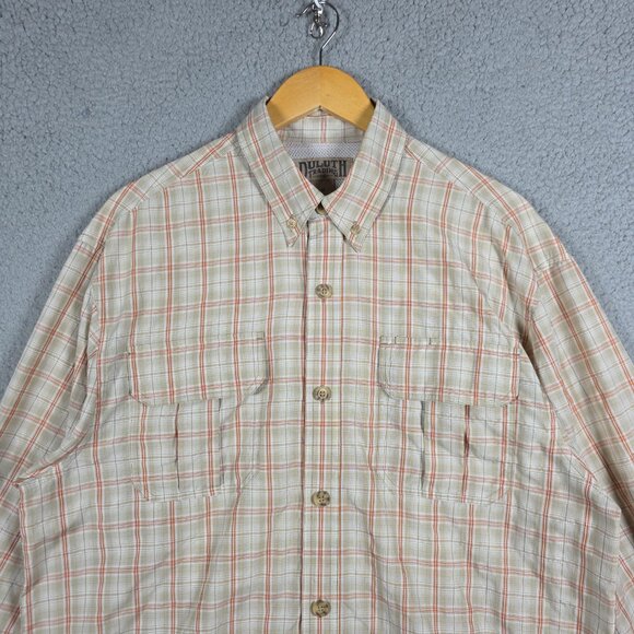 Duluth Trading Co Mens Shirt Medium Lot Of 2 Tartan Plaid Lightweight Vented - Picture 6 of 16